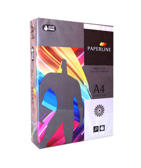 Hirtie colorata A4 Paperline nuante inchise BLACK 80gr, neagra